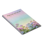 Fancy pastelbloem Notitieboek (Rechterzijde)