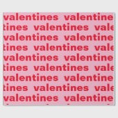 Fancy patroon met rode en roze Valentijnse Cadeaupapier (Vlak)