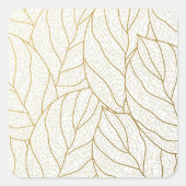 fancy patroon vierkante sticker (Voorkant)