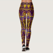 Fancy patroonmozaïekafdrukken leggings (Achterkant)