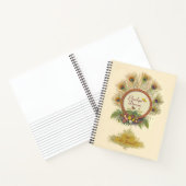 Fancy Peacock Feathers Flora and Fauna Art Journal Notitieboek (Binnen)