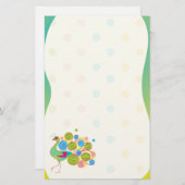 Fancy peacock Stationery Briefpapier (Voorkant / Achterkant)