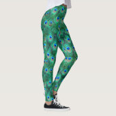 Fancy Peacock-ventilatoren All-Over-Print Leggings (Rechts)