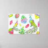 Fancy Peacocks Canvas Afdruk (Voorkant)