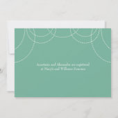 Fancy Pearls Bridal Shower-uitnodiging Kaart (Achterkant)