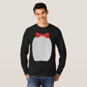 Fancy Penguin Bow Tie Halloween Costume T-shirt (Voorkant volledig)
