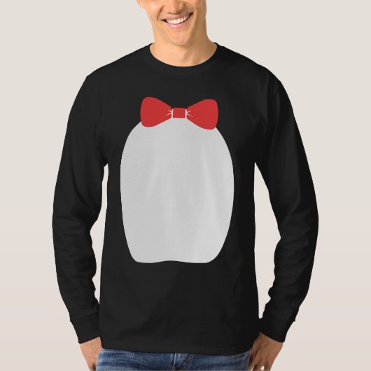 Fancy Penguin Bow Tie Halloween Costume T-shirt (Voorkant)