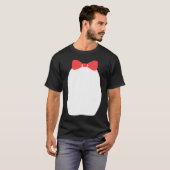 Fancy Penguin Bow Tie Halloween Costume T-shirt (Voorkant volledig)