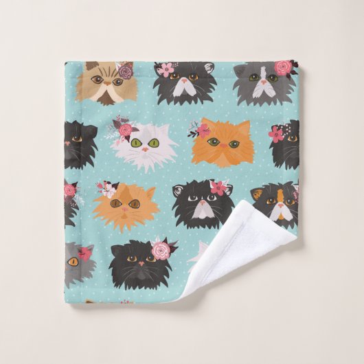 Fancy Perzische katten Bad Handdoek (Wasdoekje)