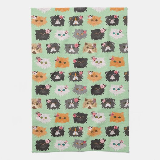 Fancy Perzische katten Theedoek (Verticaal)