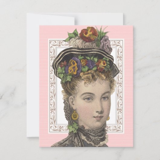 Fancy Petten en bonnets Brunch Pasen Kaart (Voorkant)