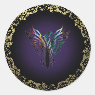 Fancy Phoenix Ronde Sticker