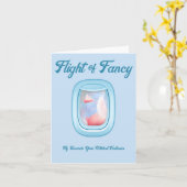 Fancy-Pigs vliegen voorbij vliegtuigraam Kaart (Gele Bloem)