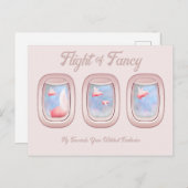 Fancy-Pigs vliegen voorbij Vliegtuigraam P Briefkaart (Voorkant / Achterkant)