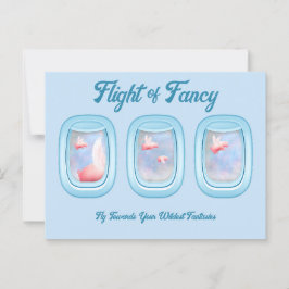 Fancy-Pigs vliegen voorbij Vliegtuigraam P Briefkaart