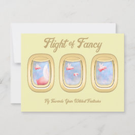 Fancy-Pigs vliegen voorbij Vliegtuigraam P Briefkaart