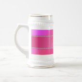 Fancy pinguïn roze bierpul (Links)