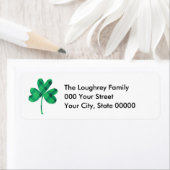 Fancy Plaid Shamrock Etiket (Insitu)