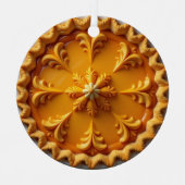 Fancy pompoentaart gepersonaliseerde kerst metalen ornament (Voorkant)