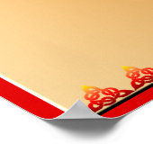 Fancy Poster Peacock en Flowers (Hoek)