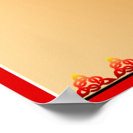 Fancy Poster Peacock en Flowers (Hoek)