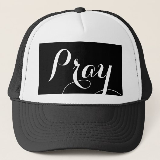 fancy PRAY-scriptletters | Trucker Pet (Voorkant)