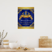 Fancy Prince Baby Shower Welkom Borden Poster (Keuken)