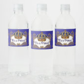Fancy Prince Royal Crown Waterflesetiketten Waterfles Etiket (Flessen)