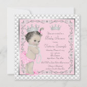 Fancy Princess Baby Shower Uitnodigingen (Voorkant)