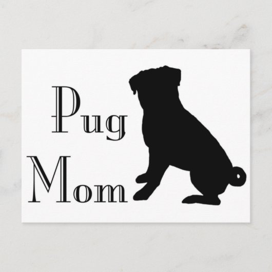 Fancy Pug mama Briefkaart (Voorkant)