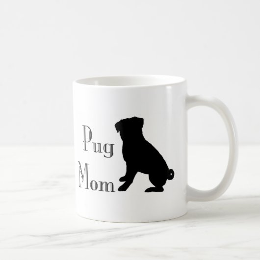 Fancy Pug mama Koffiemok (Rechts)