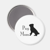 Fancy Pug mama Magneet (Voorkant / Achterkant)