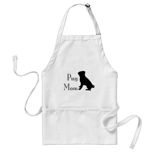 Fancy Pug mama Standaard Schort (Voorkant)