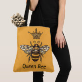 Fancy Queen Bee Personaliseer Canvas tas (Dichtbij)