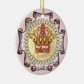 Fancy Queen Crown Keramisch Ornament (Rechts)