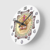 Fancy Queen Crown Ronde Klok (Hoek)