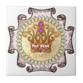 Fancy Queen Crown Tegeltje (Voorkant)