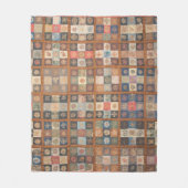 Fancy quilt met pieced Nine-Patch Fleece Deken (Voorkant)
