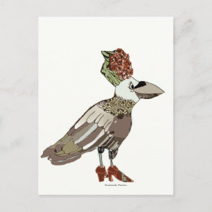 Fancy Raven is helemaal gekleed door Shoshanah Mar Briefkaart