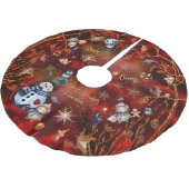 Fancy RED Gold vakantie met personages Kerstboom Rok (Gekanteld)