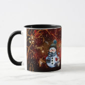 Fancy RED Gold vakantie met personages Mok (Links)