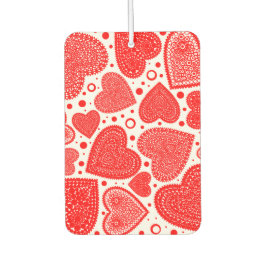 Fancy Red Hearts Pattern Luchtverfrisser