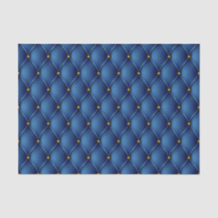 Fancy regal Royal Blue Diamond Tuft Print Tissuepapier