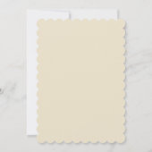 Fancy Regal White Gold Elegant Quinceanera Kaart (Achterkant)