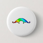 Fancy regenboog Mustache Ronde Button 5,7 Cm (Voorkant)