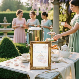 Fancy Regency Coffee & Tea Liefde is aan het Bruis Kaart