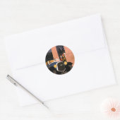 Fancy reizen, verbouwbare autowrakken Ronde Sticker (Envelop)