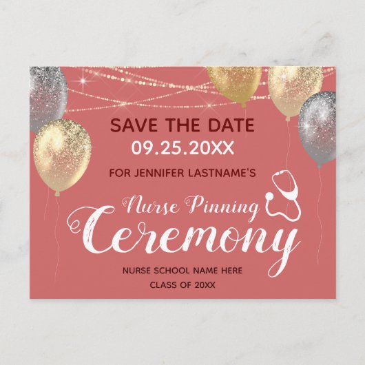 Fancy rennen ceremonie Verpleegkundigen Opslaan Da Briefkaart (Voorkant)