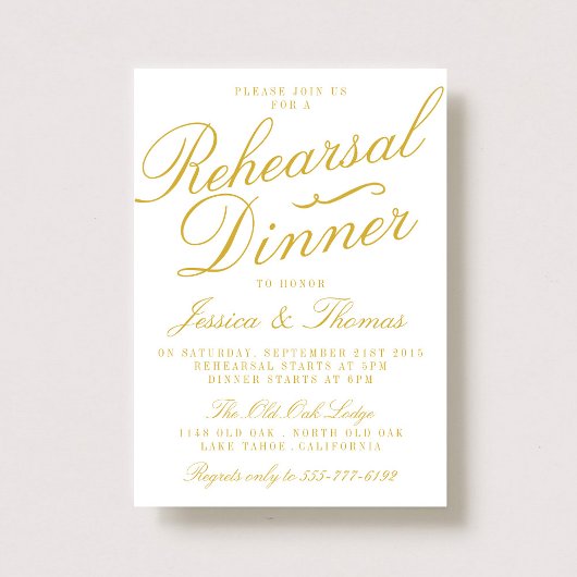 Fancy repetitie met witte en gouden bruiloft kaart