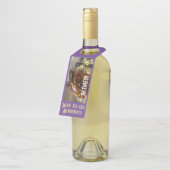 Fancy Retirement Celebration Bottle Hanger Labels (Schuin)